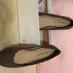 Slip on comfy suede shoe